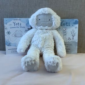 Slumberkins Yeti Kim with Book and Affirmation Card